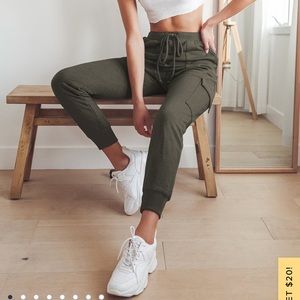 New with tags green joggers!